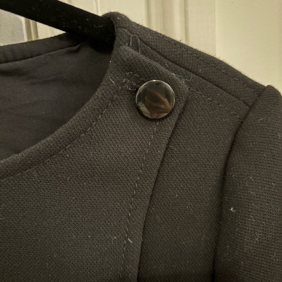 Black Sezane Short Sleeve Blouse with Buttons - 34/2 - Picture 5 of 8